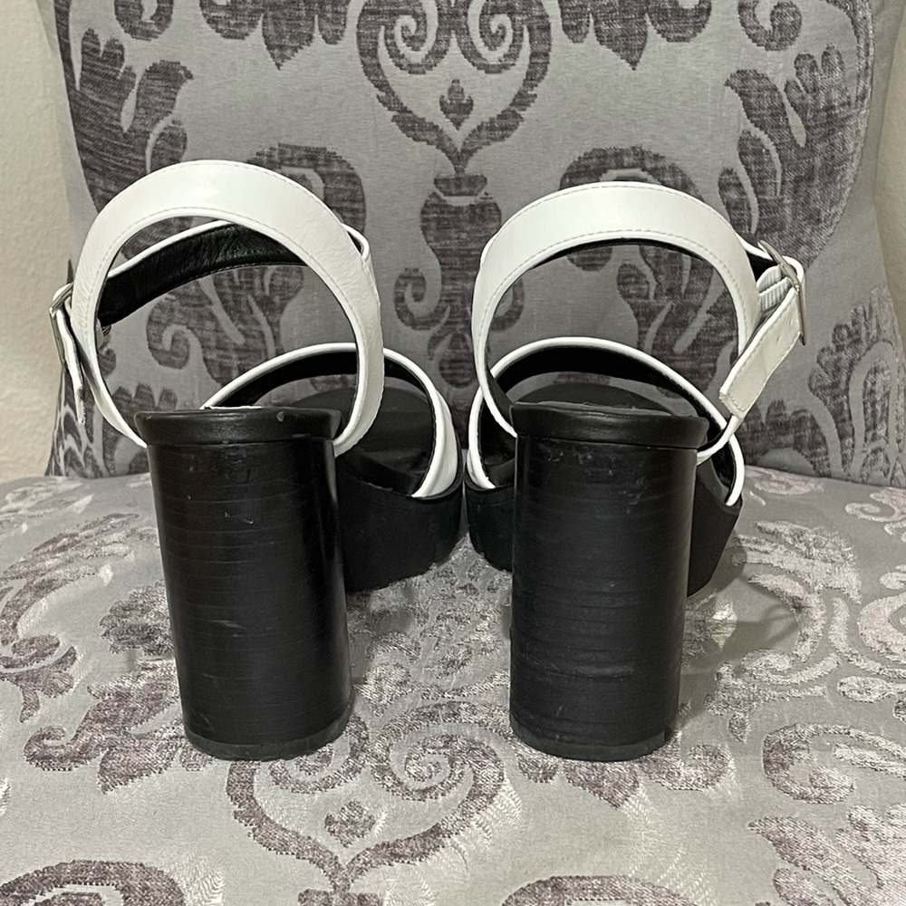 Steve Madden - White Platform Block Heel - 8 - image 3